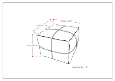 Brody - Versatile Square Pouf