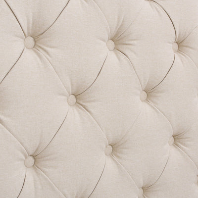 Fontana - Handcrafted Wingback Upholstered Platform Bed Frame