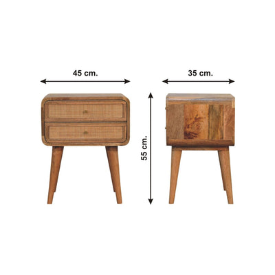 Close Knit 2 Drawer Nightstand - Oak