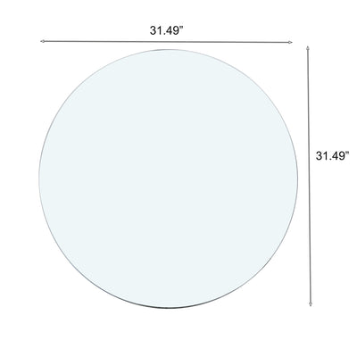 Round Tempered Glass Table Top