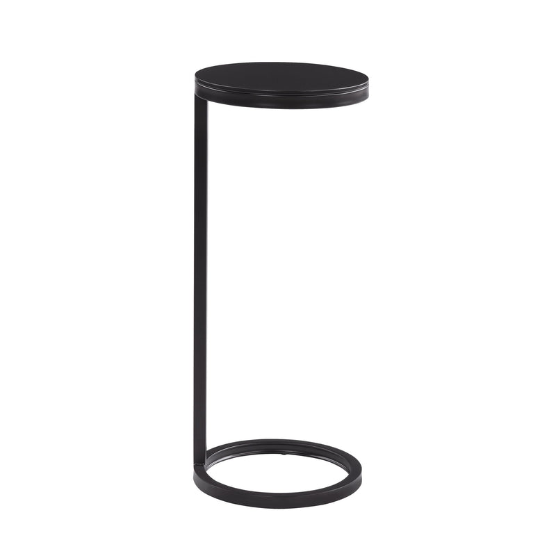 Yancey - Round Metal Accent Table - Antique Bronze