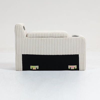 Modular Sofa Coffee Table With Storage Function, Cupholders, USB Ports