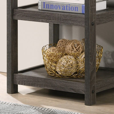 Arine - Console Table With Drawer And Shelves - Gray