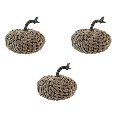 Chenille Weighted Pumpkin Ornament Decor For Holiday Harvest Festival Fall Festival & Thanksgiving