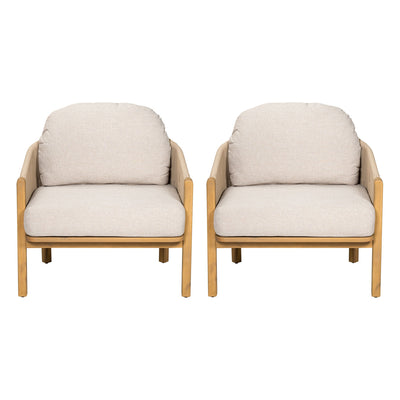 Grotta - Outdoor Wood Club Chair (Set of 2)