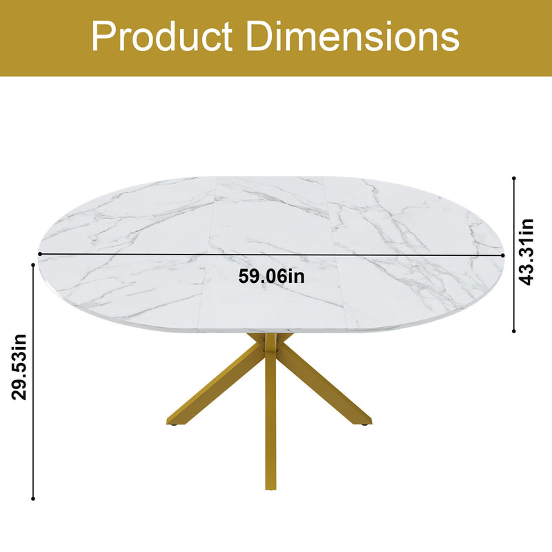 Round Dining Table With Extendable Blades, X Base