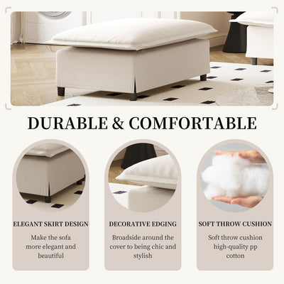 Ottoman Module For Modular Sectional Sofa Wide Seat