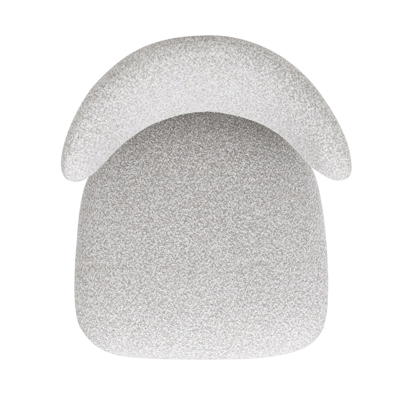 Locke - Modern Upholstered Counter Stool With Frame - Salt / Pepper