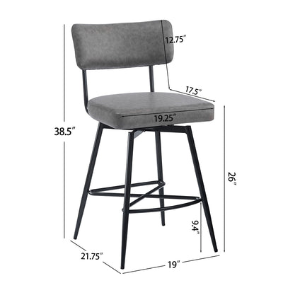 Retro Swivel Counter Stools (Set of 2)