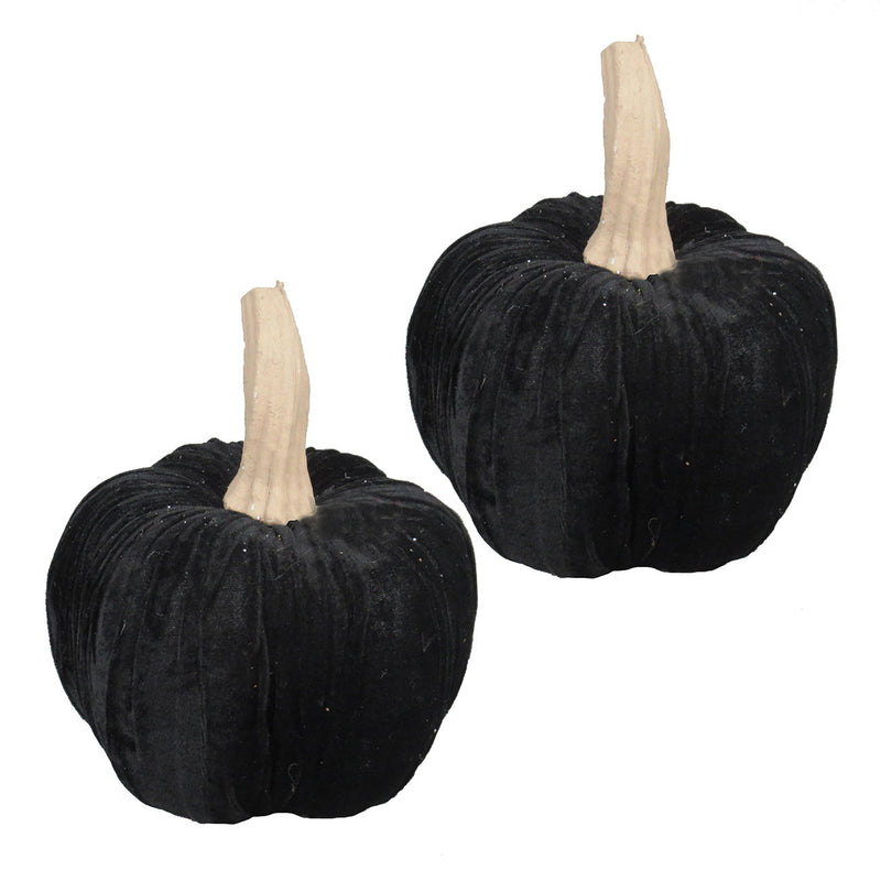 Velvet Pumpkin Large, For Holiday Halloween Decor