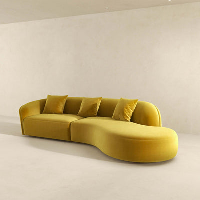 Elijah - Japandi Style Curvy Sectional Sofa