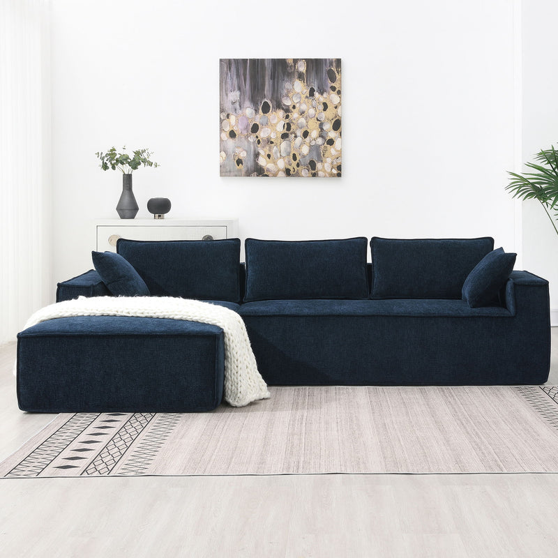 Free Combination Minimalist Style Modular Sectional, Wrinkle Resistant Couch Set L Shaped Compressed Sofa For Living Room