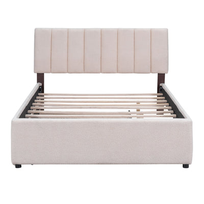 Upholstered Platform Bed With Trundle