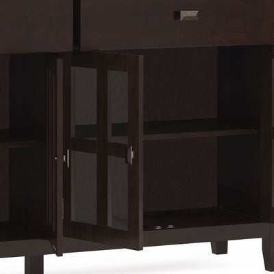 Artisan - Large 4 Door Sideboard Buffet - Dark Chestnut Brown