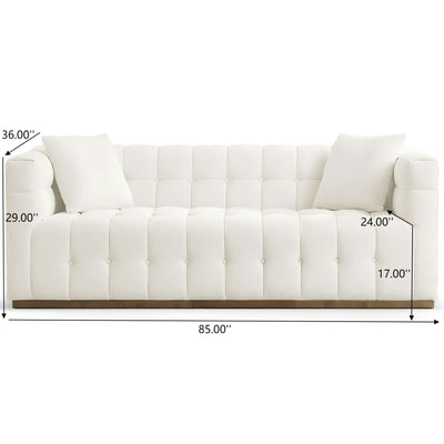 Eleanor - Sofa Boucle - Beige / Gold / Ivory / Ivory White