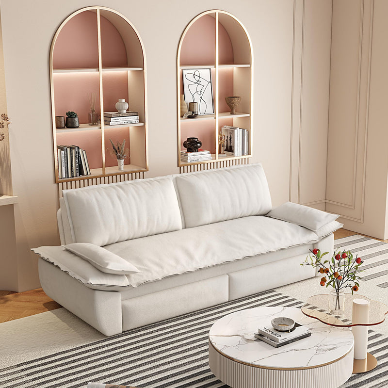 Pull Out Sleeper Sofa Bed, 3 In 1 Multi Functional