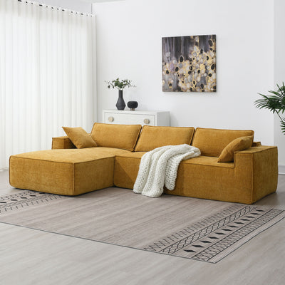 Free Combination Minimalist Style Modular Sectional, Wrinkle Resistant Couch Set L Shaped Compressed Sofa For Living Room
