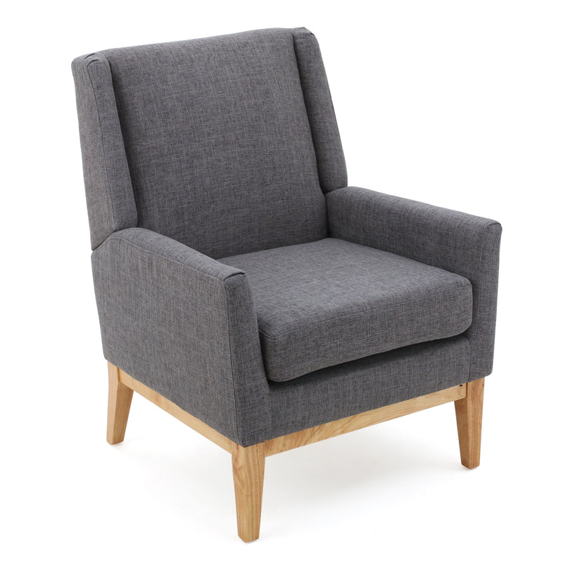 Modern Accent Chair With Padded Cushion Seat