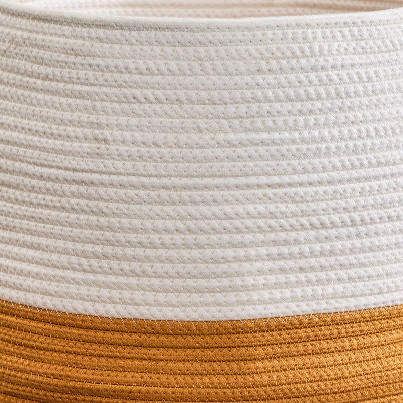 Francis - Cotton Round Laundry And Storage Basket