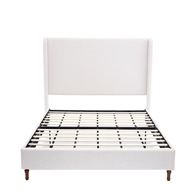 Harper - Tall Headboard Upholstered Bed / High Headboard / Elegant Simplicity / No Box Spring Needed
