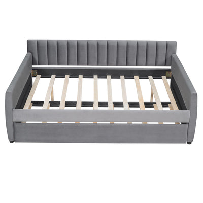 Upholstered Daybed With Slat Support