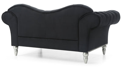 Elegant Round Arm Loveseat