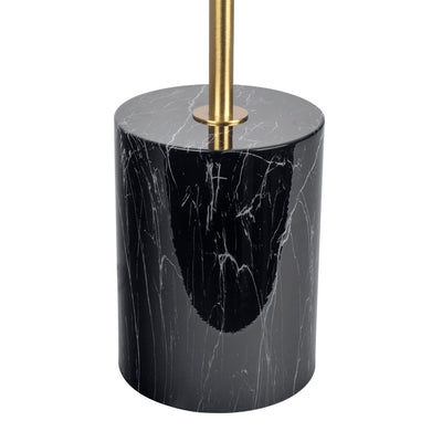 Nova - Hydro Table Lamp With On / Off Switch Double Lamp - Black / Gold / Marble