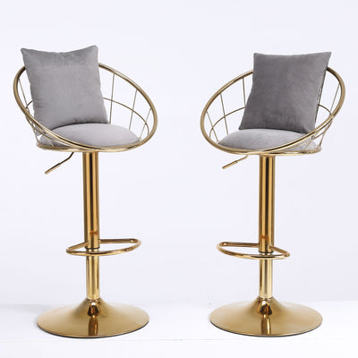 Unique Design Bar Chair, 360 Degree Rotation, Adjustable Height, Suitable For Dining Room And Bar