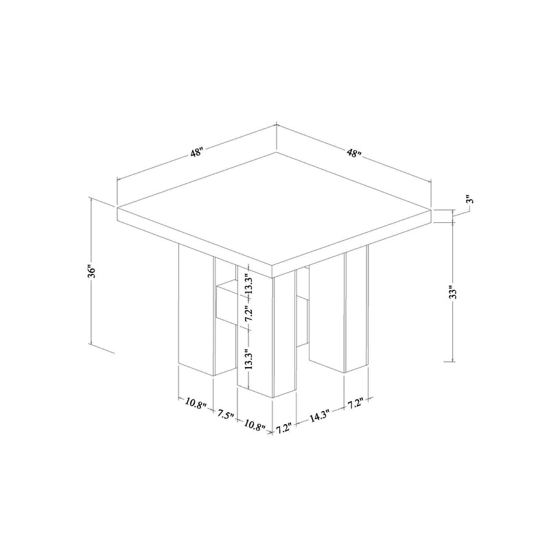 Mikha - Bar Table And 4 Bar Stools