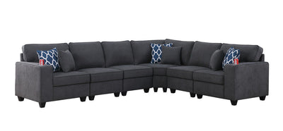 Cooper - Woven Sectional Sofa With Cupholder