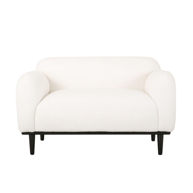 Sway - Upholstered Loveseat With Wood Legs And Round Arms