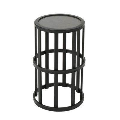 Outdoor Powder Coated Side Table - Gray