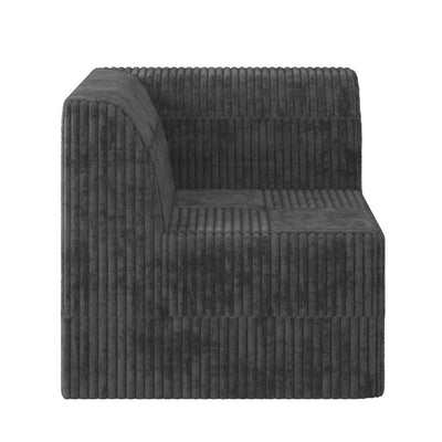 Modern Minimalist Corduroy Corner Sofa Sleeper
