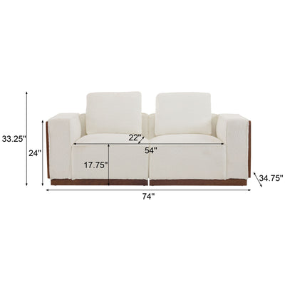 Chita - Modular Sectional Sofa 2 Seater With Larger Seats - Beige