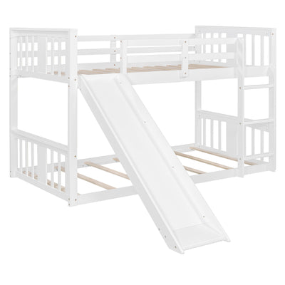Bunk Bed With Convertible Ladder And Slide