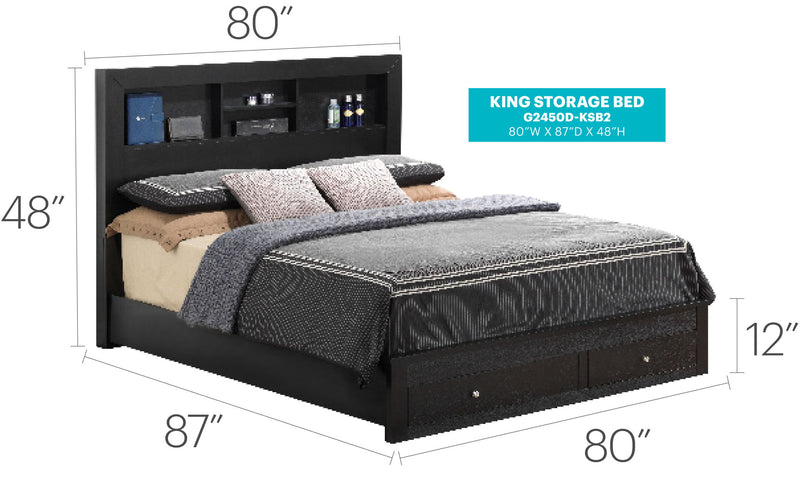 Stylish Storage Bed For Modern Spaces