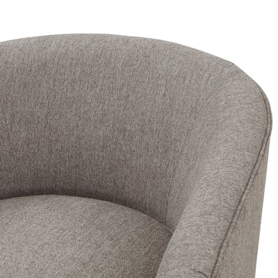 Miramar - Swivel Barrel Chair With Wooden Base