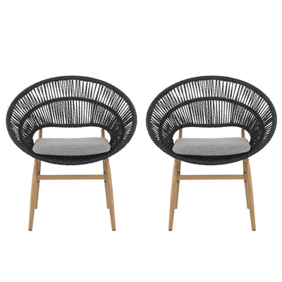 Cyril - Outdoor Papasan Style Dining Chair (Set of 2)