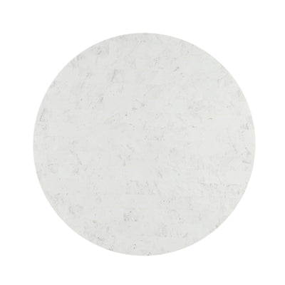 Kala - Natural Marble Top Round Dining Table - White