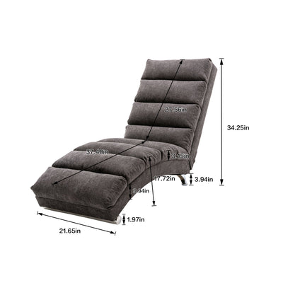 Massage Chaise Lounge Indoor With Remote Control, Ergonomic Electric Massage Lounger