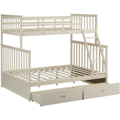 Bunk Bed With Ladder, And Safety Guard Rails