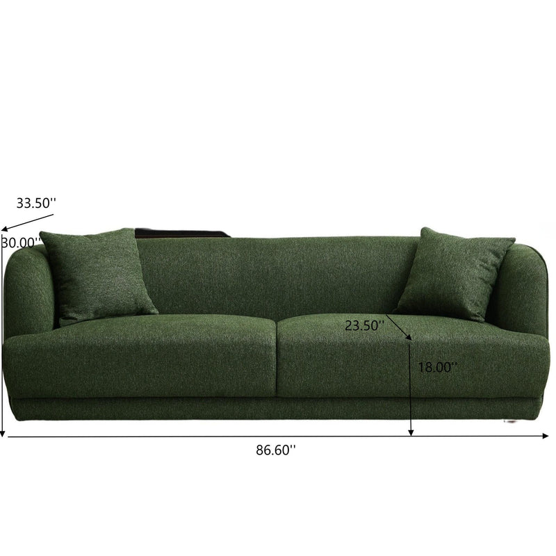 Larisa - Mid-Century Modern Linen Sofa