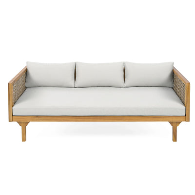 Claremont - 3 Seater Daybed Teak Acacia Wood Water Resistant Cushions
