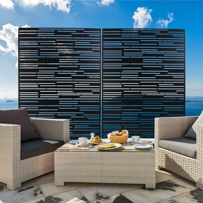 Outdoor & Indoor Freestanding Metal Privacy Screen