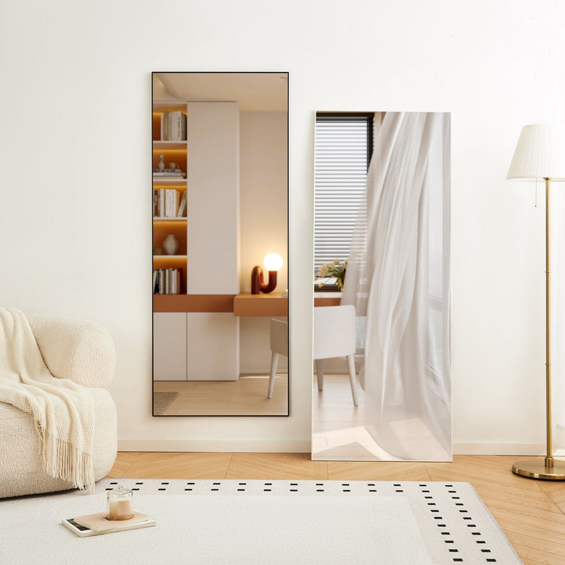 Modern Full Length Mirror With High Definition Shatter Proof Glass And Aluminum Alloy Frame