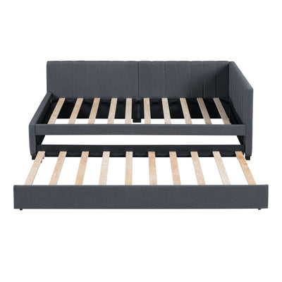 Upholstered Daybed, Sofa Bed Frame, No Box Spring Needed