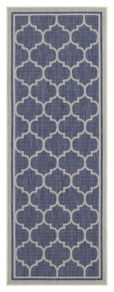 Sunshine - 5'3" X 7'3" Indoor, Outdoor Area Rug Polypropylene - Blue