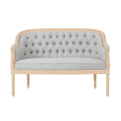French Country Chesterfield Style Tufted Loveseat