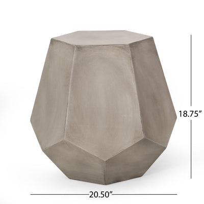 Outdoor Calgary Side Table - Light Gray