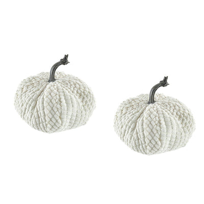 Chenille Weighted Pumpkin Ornament Decor For Holiday Harvest Festival Fall Festival & Thanksgiving